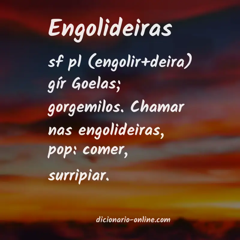 Significado de engolideiras