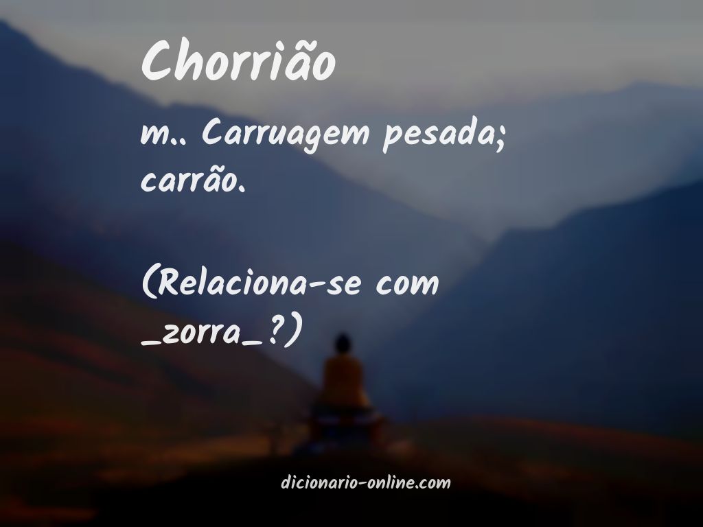 Significado de chorrião