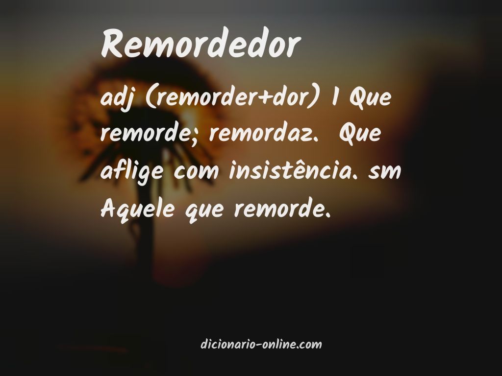 Significado de remordedor