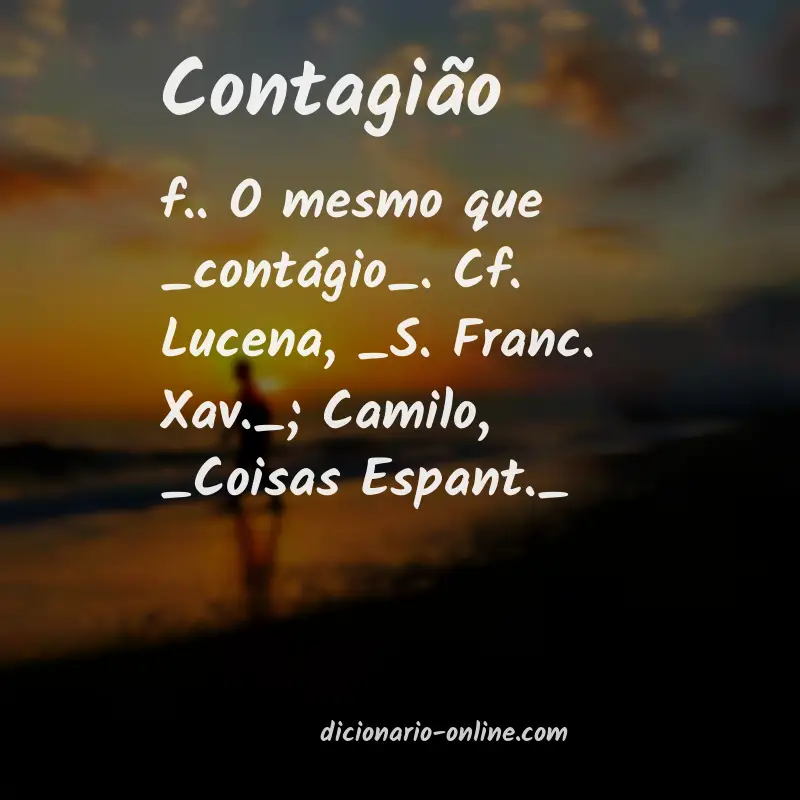 Significado de contagião